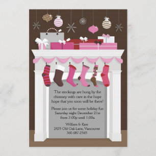 Stockings Hung Invitation