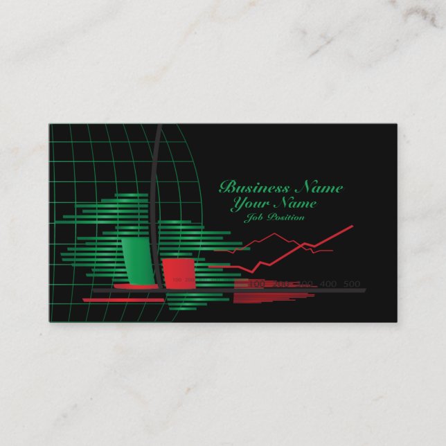 Stocks Broker Business Card (Front)
