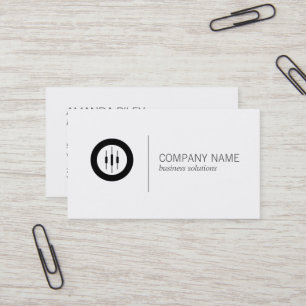 Stocks Chart Icon Business Card