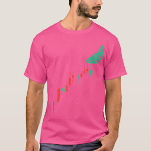 Stocks Crypto Chart To The Moon Cryptocurency Trad T-Shirt