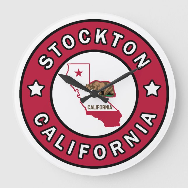 Stockton California Large Clock (Front)