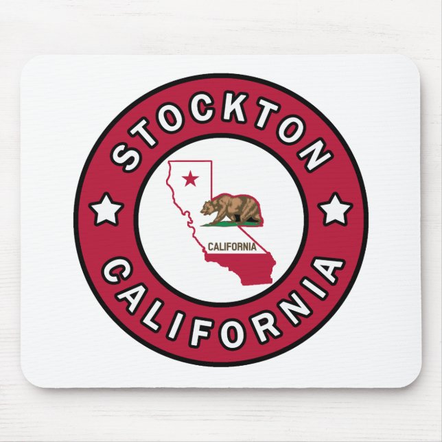 Stockton California Mouse Mat (Front)