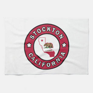Stockton California Tea Towel