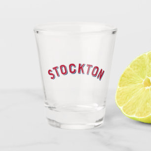 Stockton, California Vintage Arch Shot Glass