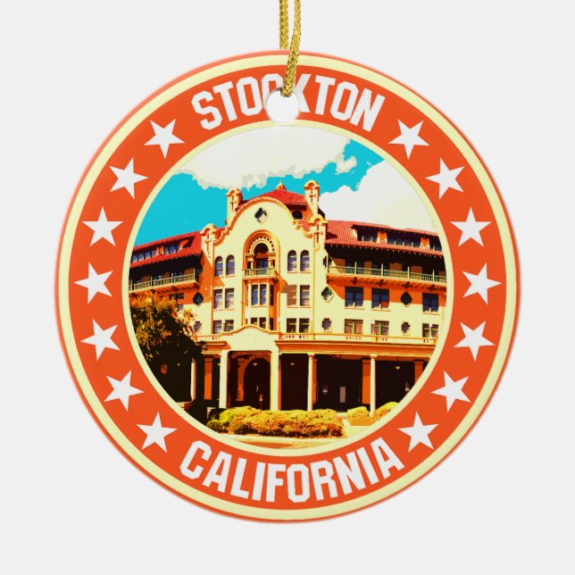 Stockton                                           ceramic tree decoration (Front)