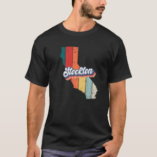 Stockton City Retro Vintage Hometown California Pr T-Shirt