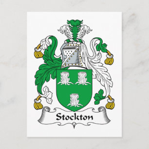 Stockton Family Crest Postcard