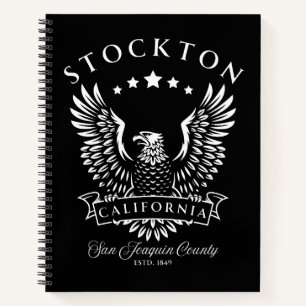 Stockton San Joaquin County California Vintage Notebook