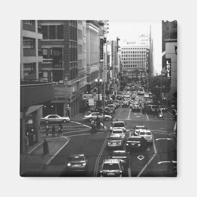 Stockton St. Magnet B/W (Front)