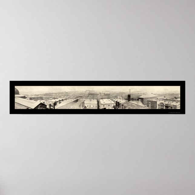 Stockyards Chicago Photo 1899 Poster (Front)