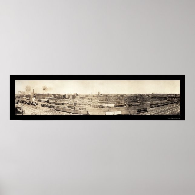 Stockyards South Omaha Photo 1908 Poster (Front)