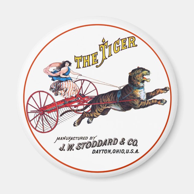 Stoddard Tiger Magnet (Front)