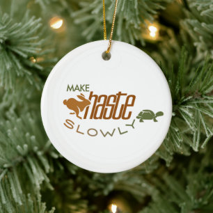 Stoic Augustus Make Haste Slowly Ornament