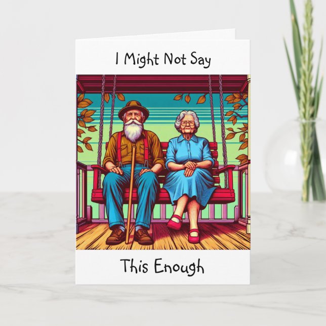 Stoic but Sentimental | I Love You Card (Front)