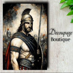 Stoic Guardian Decoupage Tissue Paper