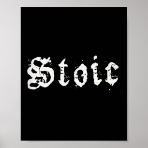 Stoic Hellenistic Philosophy Minimalism Stoicism Poster