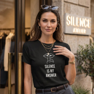 Stoic Mindset Silence Is My Answer Women’s Graphic T-Shirt
