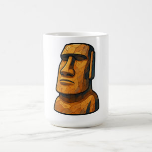 Stoic Moai Ancient Attitude Coffee Mug