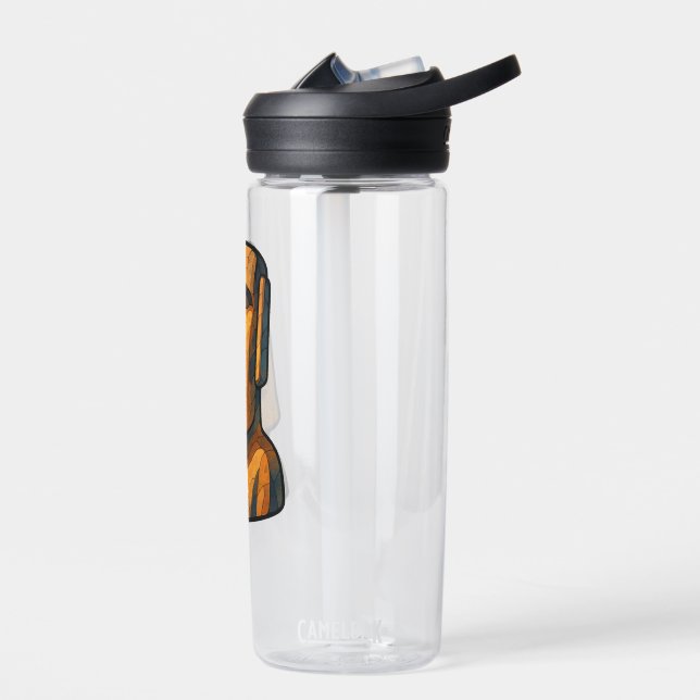 Stoic Moai Ancient Attitude Water Bottle (Left)