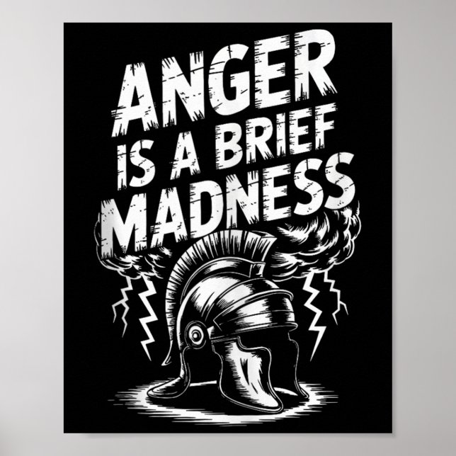 Stoic Philosoper Quote Motivational Stoicism Senec Poster (Front)