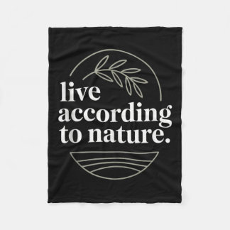 Stoic Philosoper Quote Motivational Stoicism Zeno Fleece Blanket