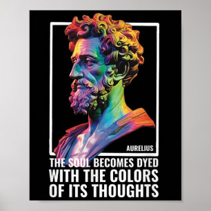 Stoic Philosopher Quote Greek Philosophy Marcus Au Poster