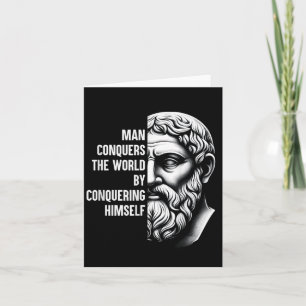 Stoic Philosopher Zeno Of Citium Quote Motivationa Card