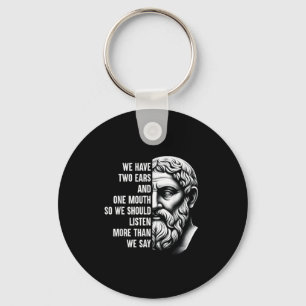 Stoic Philosopher Zeno Of Citium Quote Motivationa Key Ring