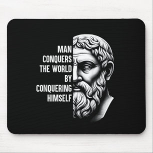 Stoic Philosopher Zeno Of Citium Quote Motivationa Mouse Mat