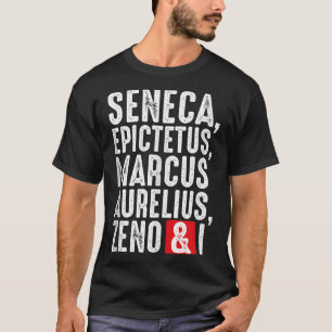 Stoic Philosophers Wisdom Quotes For Philosophy Ta T-Shirt