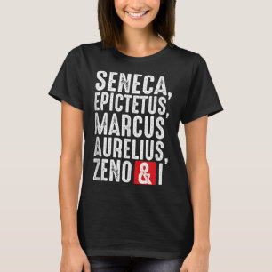 Stoic Philosophers Wisdom Quotes For Philosophy Ta T-Shirt