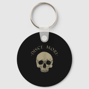 Stoic Philosophy Disce Mori Skull Stoicism Quote T Key Ring