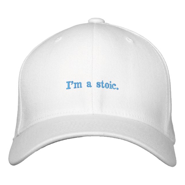 Stoic Philosophy Embroidered Hat (Front)