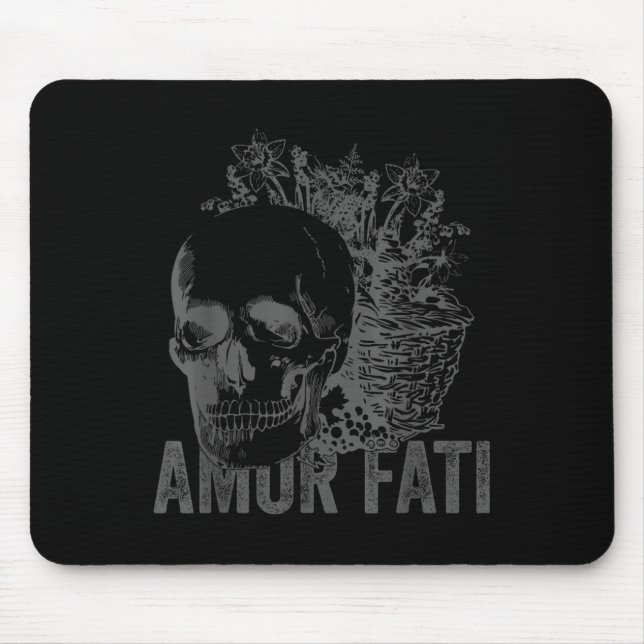 Stoic Philosophy Grey Hellenistic Stoicism Amor Fa Mouse Mat (Front)