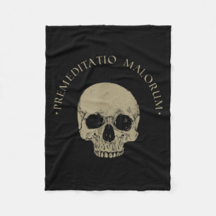 Stoic Philosophy Premeditatio Malorum Skull Stoici Fleece Blanket