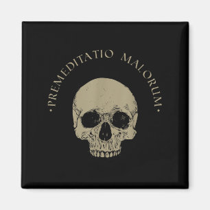 Stoic Philosophy Premeditatio Malorum Skull Stoici Magnet
