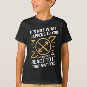 Stoic Phrase Stoicism Philosoper Quote Cool Motiva T-Shirt