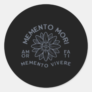 Stoic Quote Amor Fati Dala Classic Round Sticker