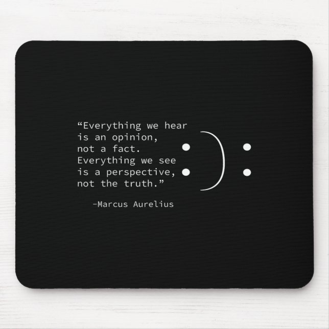 Stoic Quote By Marcus Aurelius, Stoicism Philosoph Mouse Mat (Front)