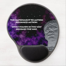 Stoic Quote Gel Mouse Pad