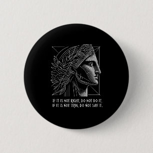Stoic Quote Rhea Ancient Greek Goddess 6 Cm Round Badge