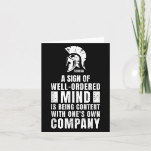 Stoic Quote Seneca Stoicism Philosophy Roman Philo Card
