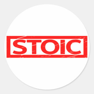 Stoic Stamp Classic Round Sticker
