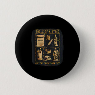 Stoic Stoicism Philosophy Quotes Virtue Wisdom Sel 6 Cm Round Badge