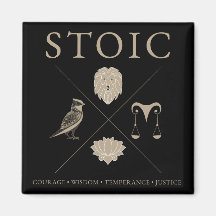 Stoic virtues, courage, wisdom, temperance,justice