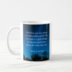 Stoic Wisdom: Keep an Untroubled Spirit, Face Trut Coffee Mug