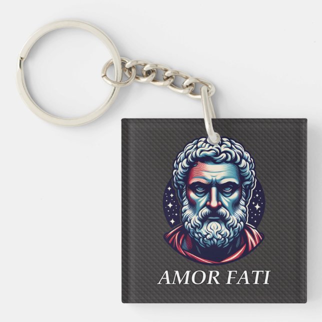 Stoicism - Amor Fati Key Ring (Front)