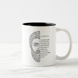 Stoicism Definition  Two-Tone Coffee Mug