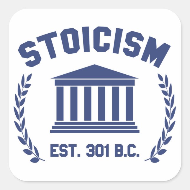 Stoicism Square Sticker (Front)