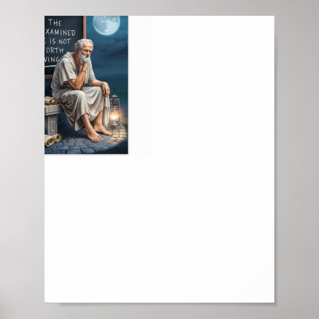 Stoicism Wall Art, Motivational Quote Poster (Front)
